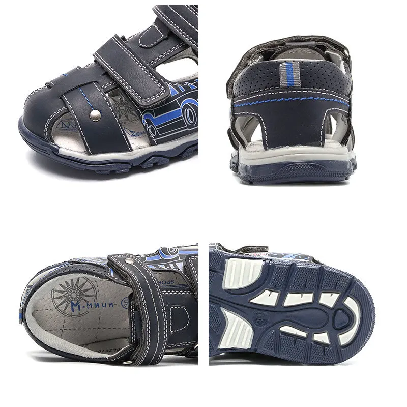 Fashion Kids Sandals Casual Summer Shoes For Boys Children Breathable Hook &amp Loop Flat Beach | Мать и ребенок