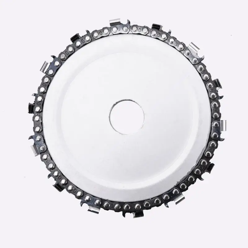 

5 Inch 14 Tooth Chain Plate Woodworking Chain Saw Disk Cutting Piece Woodwork Slotted Saw Blades for Metal Cutter Power Tools