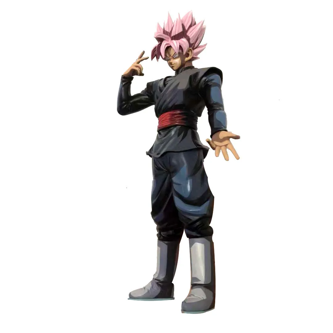 Dragon Ball Супер рос воин просветление Темный Гоку темно Zamas Розовый Красный аниме