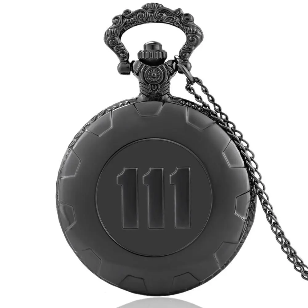 111 Theme Full Hunter Quartz Engraved Fob Retro Pendant Pocket Watch Chain Gift | Наручные часы