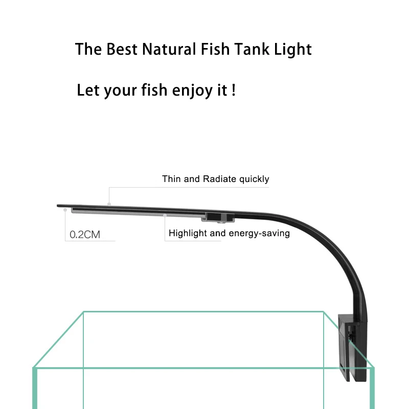 LED аквариумное освещение рыбный зажим для бака on Grow Light 3 Вт/5 Вт/10 Вт/15 Вт водные
