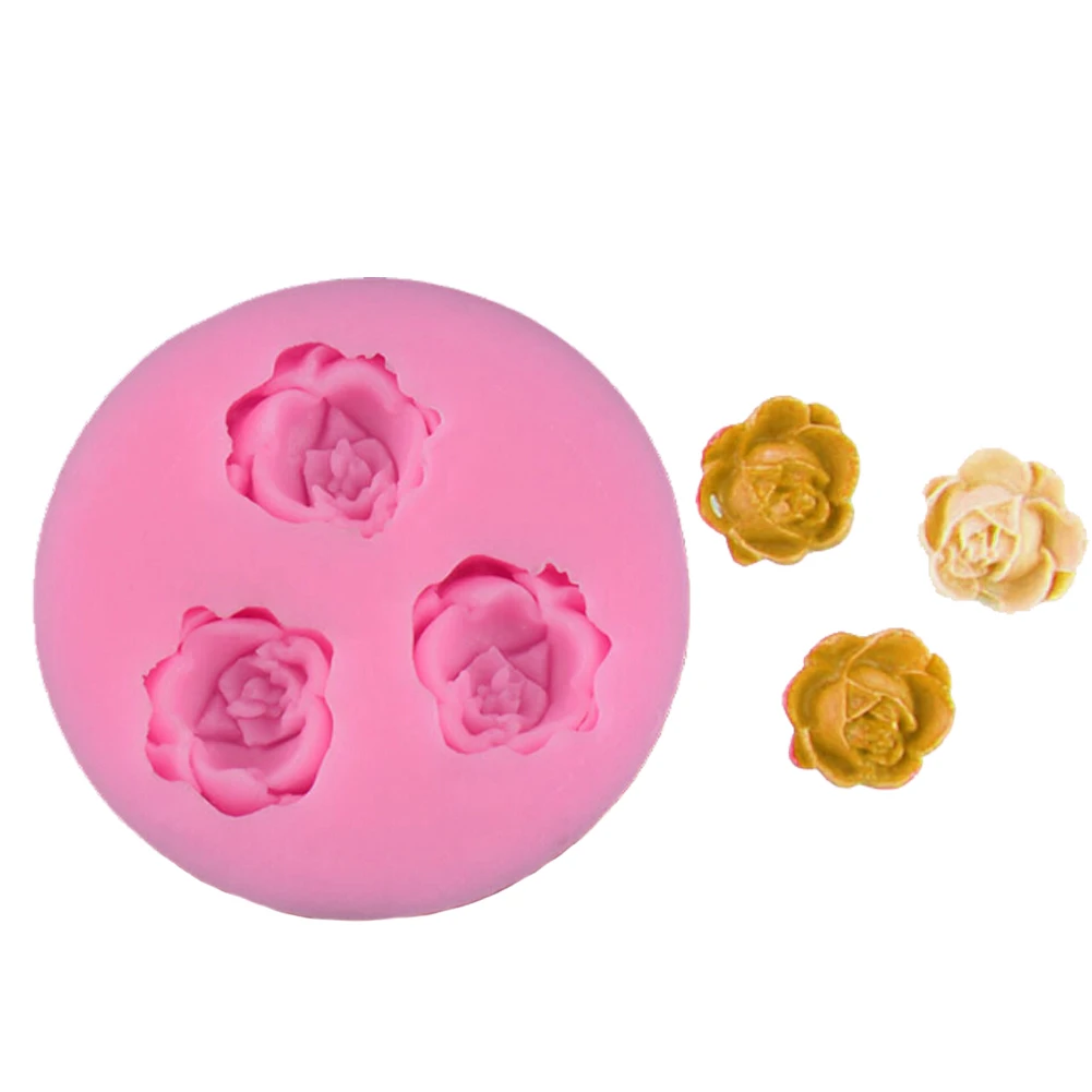 Силиконовая 3D форма для торта шоколада цветов розы|Формы тортов| |