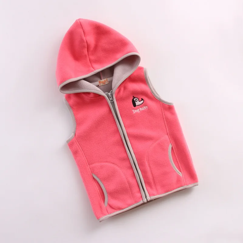 Детская куртка унисекс весенне-летняя флисовая жилетка для маленьких девочек и