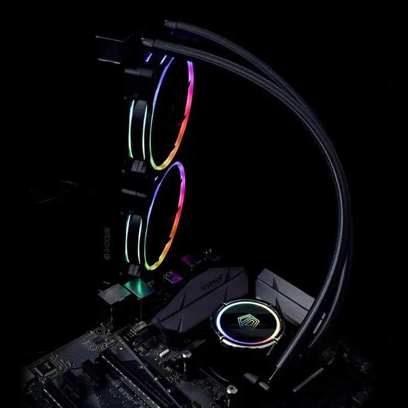 ID COOLING ZOOMFLOW 240 RGB все в одном cpu жидкостный кулер с 2x120 мм вентиляторами|Кулеры и