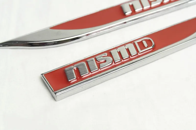 2 шт. автомобильные наклейки значок на крыло Nismo Эмблемы металлические боковые