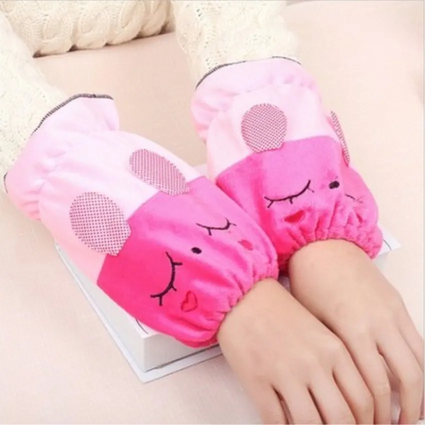 Новинка 2017 одна пара зимний рукав для младенца теплый нескользящий мультяшный