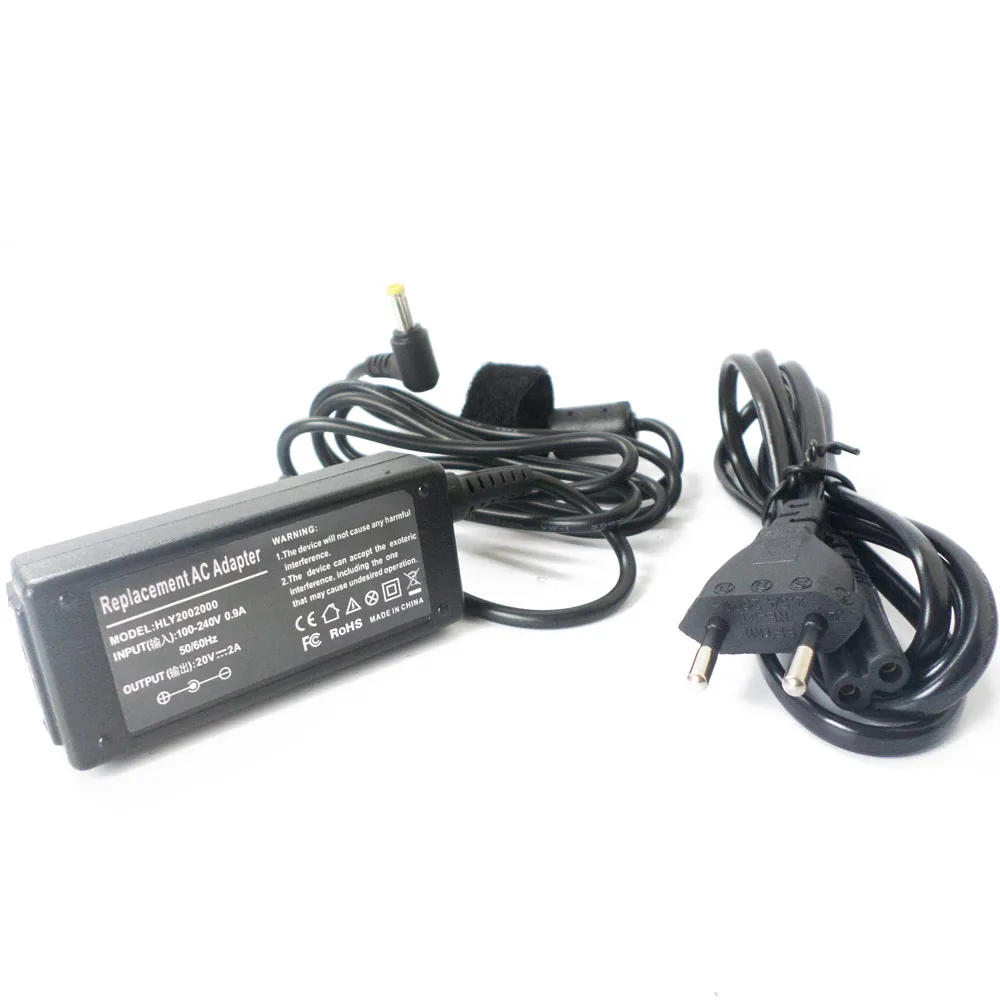 

Netbook AC Adapter 20V 2A For Lenovo LN-A0403A3C ADP-40NH B ADP-40MH 0225A2040 PA-1400-12 20V 2A Laptop Power Charger Plug NEW