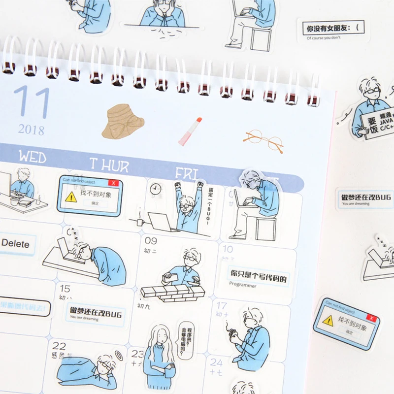 

Sale 40PCS/Pack High Quality Funny Planner Stickers Scrapbooking Adhesive DIY Cartoon Decoration