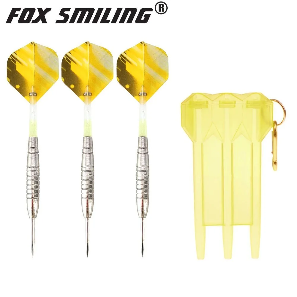 Профессиональные стальные наконечники для Дартс Fox Smile 3 шт. 23 г с нейлоновыми