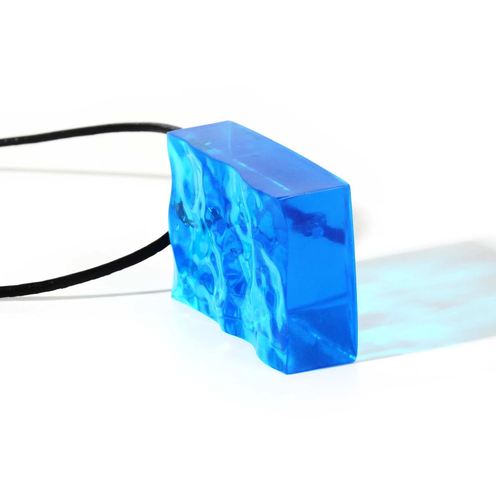 Boho Geometric Resin Sea Pendant Black Leather Rope Chain Necklace Ocean Beach Fashion Jewelry Men Women Birthday Gifts | Украшения и