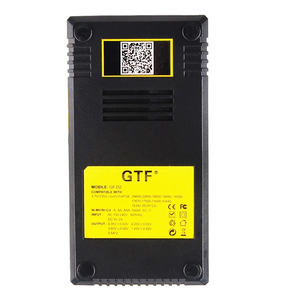 Зарядное устройство GTF D2 с ЖК дисплеем универсальное умное зарядное для