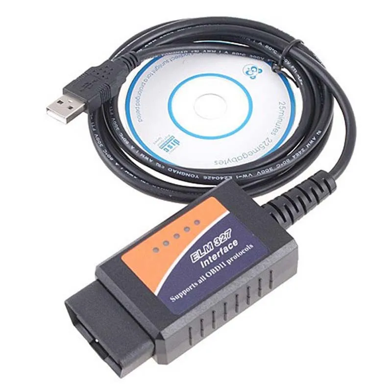 Новинка 2020 диагностический сканер Elm327 USB Obd2 Elm 327 в 1 5 с кабелями поддержка всех