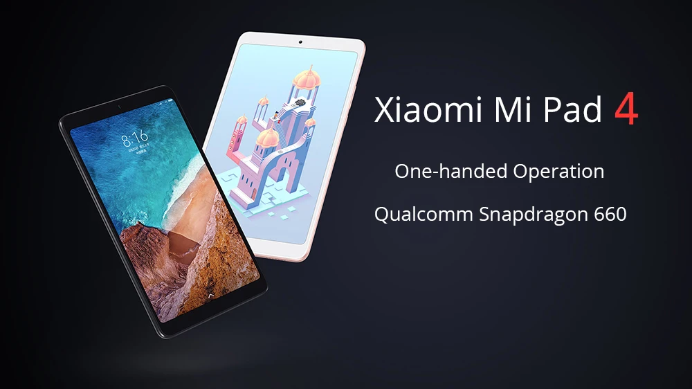 Xiaomi mi Pad 4 Phablet 8 0 дюймов UI 9 Восьмиядерный процессор Snapdragon 660 2 ГГц Гб ОЗУ 64 ПЗУ