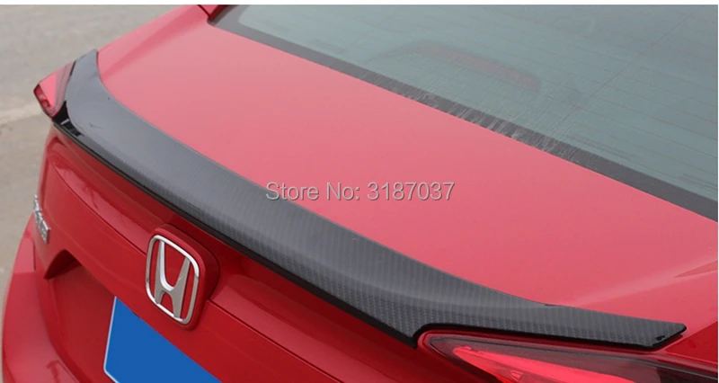 Спойлер для Honda Civic 10 2016 2017 АБС пластик неокрашенный Задняя Крышка багажника