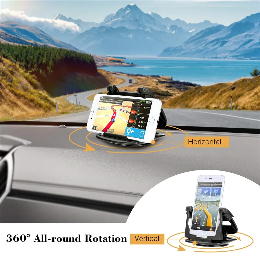 

Car Phone Holder Mount Stand GPS Display Bracket For iPhone 7 6 6s X XR XS Max 8 Plus Samsung S9 S8 S7 S6 Note 8