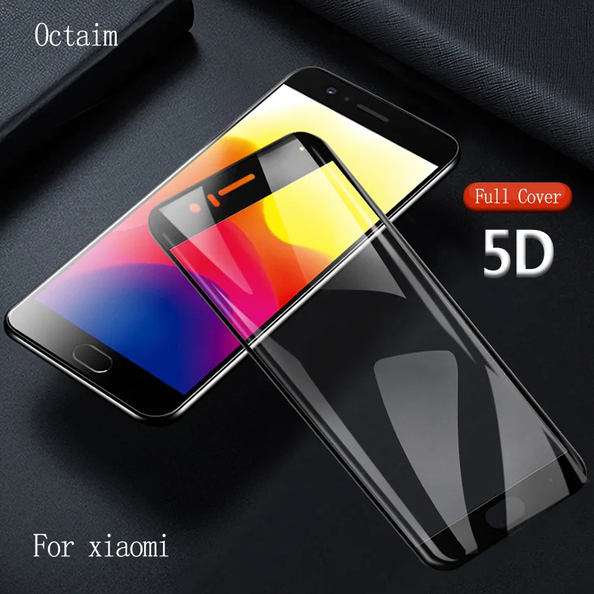 5D изогнутое закаленное стекло для Xiaomi Mi6 Mi8 SE Mi 5X 6X A1 A2 защитная пленка на весь