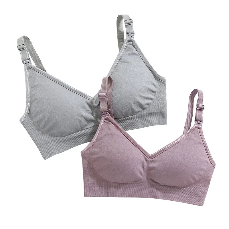 Breastfeeding Bra Pregnant Woman Seamless Nursing Bras Maternity Underwear S-XL Pregnancy Clothes Front Open Baby Feeding Cloth | Мать и
