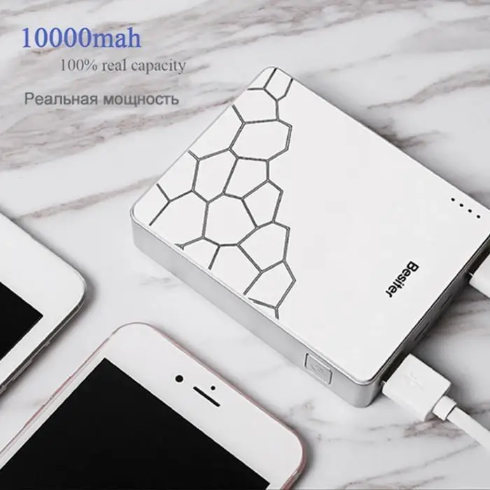 Новый 10000 mAh Мобильный банк питания для телефона 7 plus смартфон быстрое зарядное