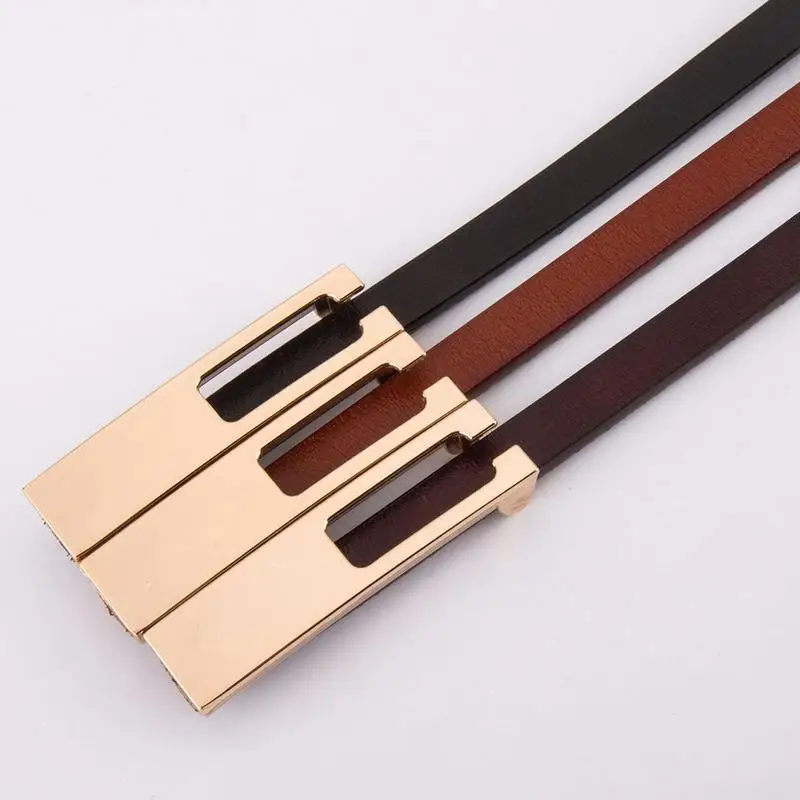 

Retro Ladies Leather Belt Korean Style Buckle Belt Women Female Casual Decorative Belt for Pants Trousers