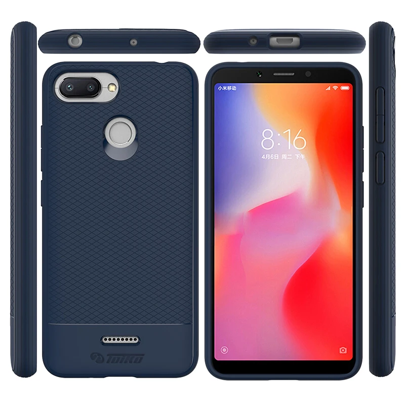 Ударопрочный чехол TOIKO в деловом стиле с геометрическим рисунком для xiaomi Redmi 6 6A