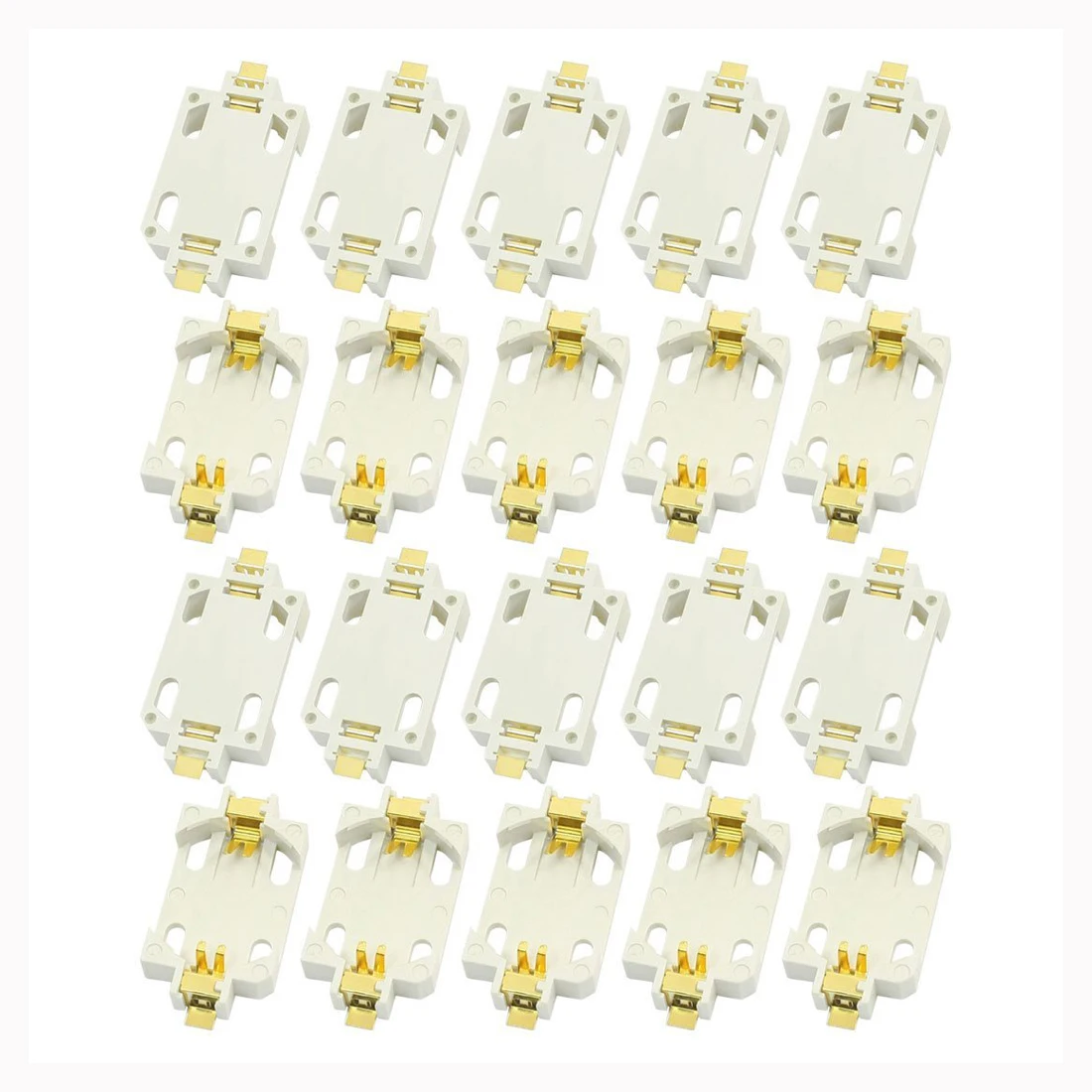 20 шт. белый корпус CR2032 SMD кнопка для сотового аккумулятора держатель розетки
