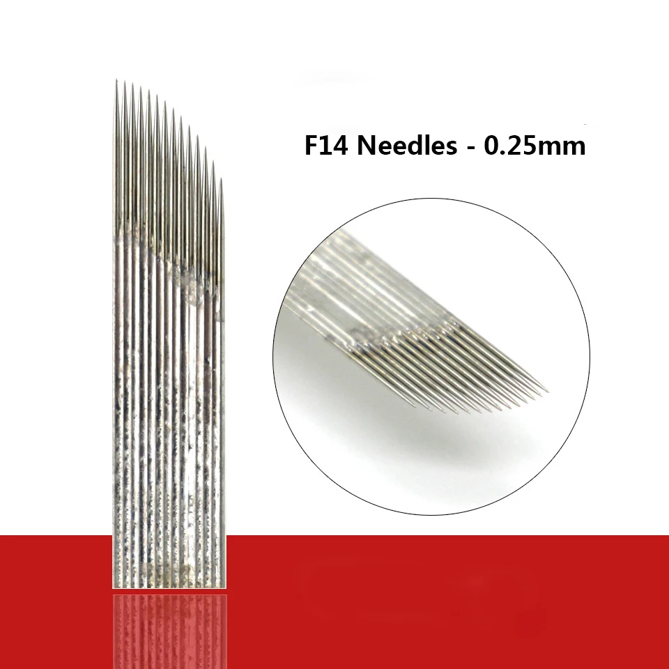 100pcs Double Row Needles Manual Pen Blades 15 pins Microblading Permanent Makeup Eyebrow Tattoo 3D Embroidery | Красота и здоровье