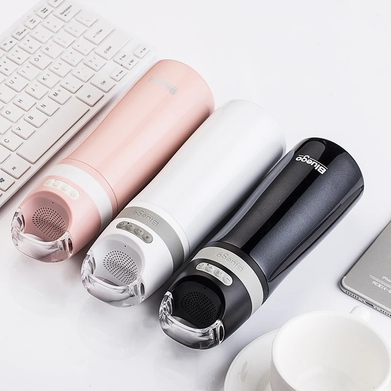 Bluetooth умная Спортивная музыкальная бутылка для воды из нержавеющей стали с