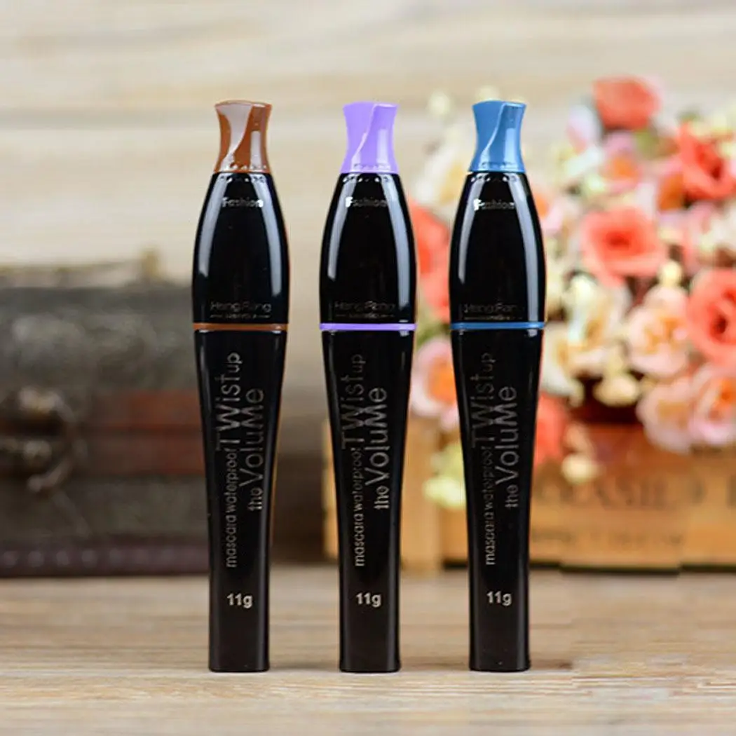 4D Silk Fiber Lash Mascara Waterproof Rimel 3d Eyelash Extension Purple Brown Blue Thick Lengthening Eye Lashes Cosmetic |