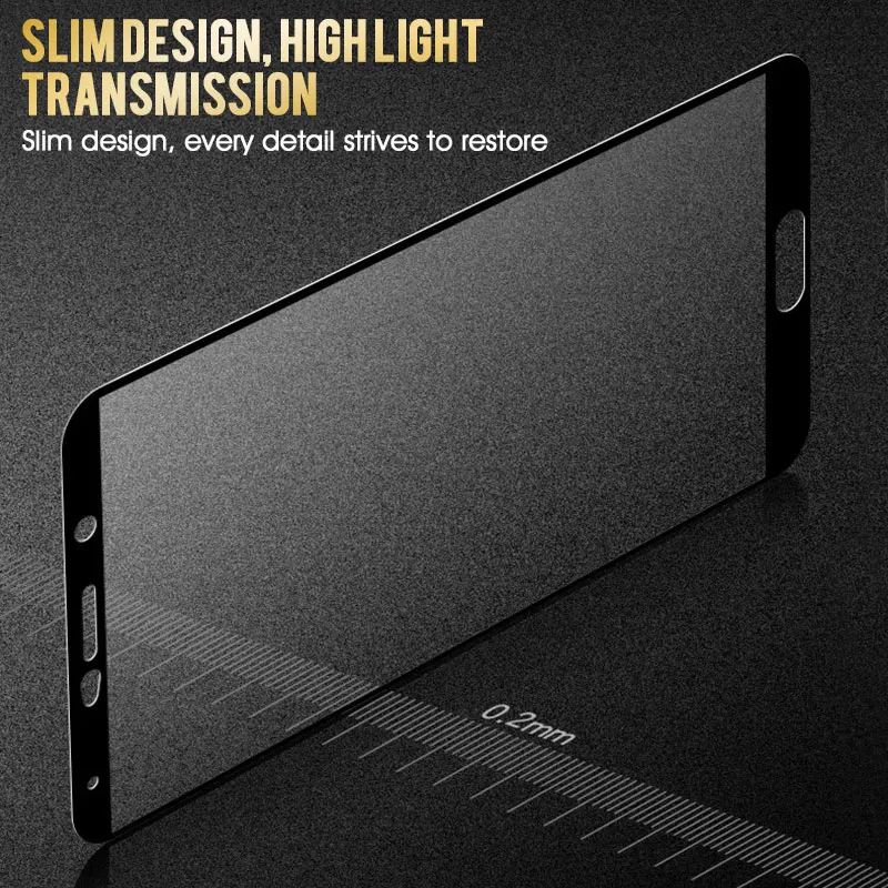 Полное покрытие закаленное стекло для Huawei P9 P10 Lite Plus Защита экрана Honor 8 9 10 V10 умное