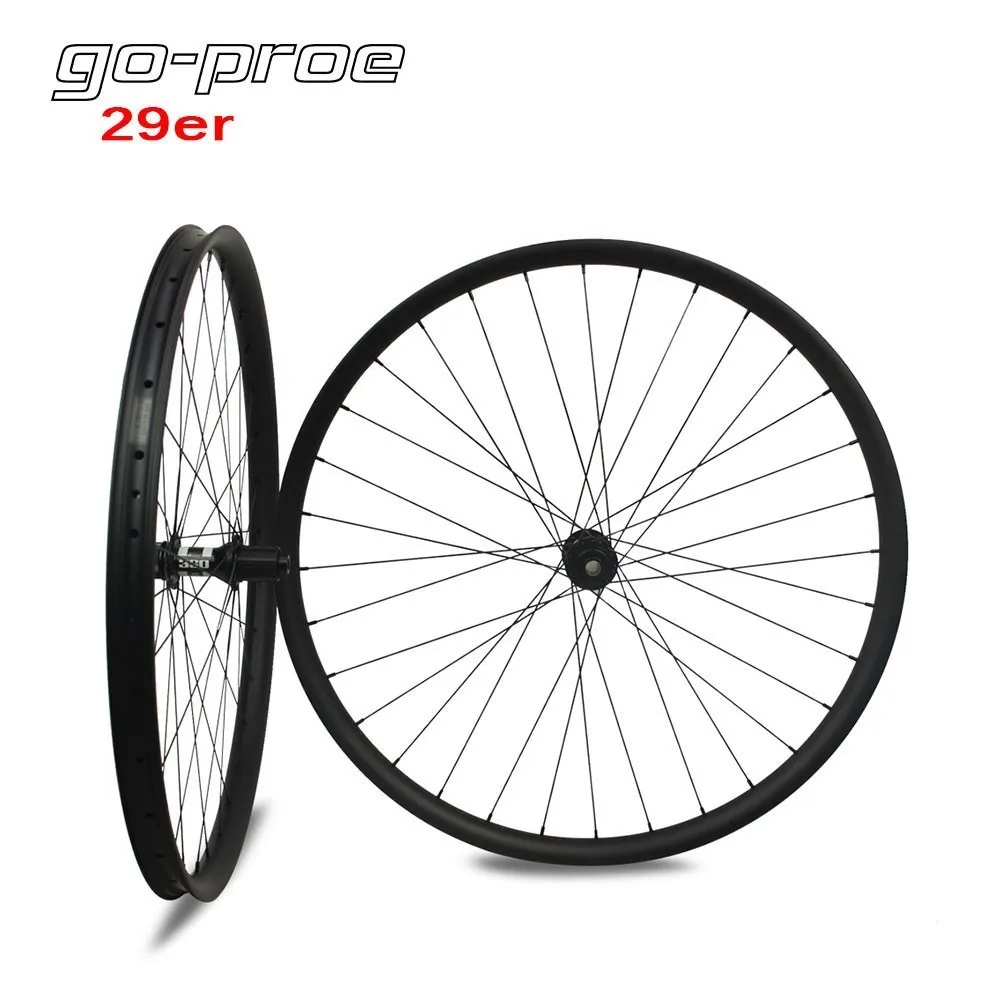 Углеродное колесо Go proe DT Swiss 350 Hub 29er XC / AM MTB глубина 35 мм ширина 25 бескамерная