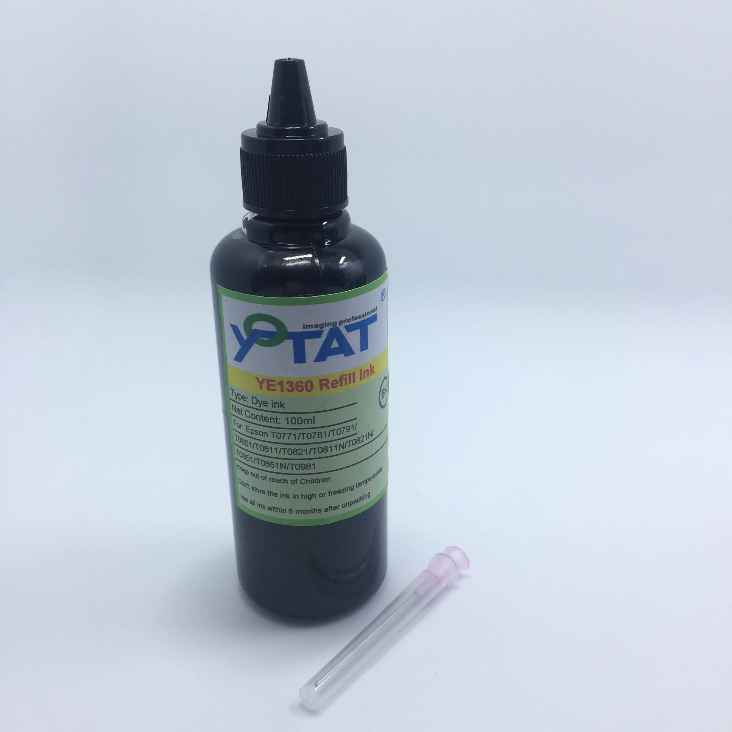 

YOTAT 100ml Refill Dye Ink Compatible for Epson T0771 T0781 T0791 T0801 T0811 T0821 T0811N T0821N T0851 T0851N T0981