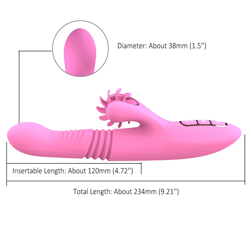 Meselo 10 Modes Licking Thrusting Vibrator Silicone Sex Toys For Woman Masturbator Clitoral Dildo G-spot Adult New | Красота и