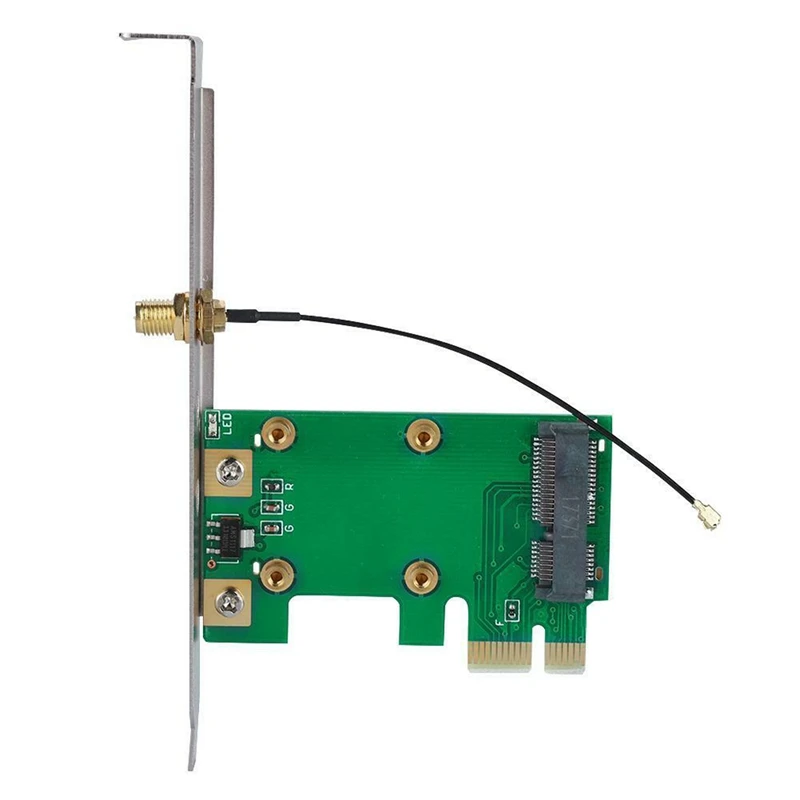 Беспроводная сетевая карта Wifi Mini Pci-E к адаптеру Конвертор карты рабочего стола Gm |