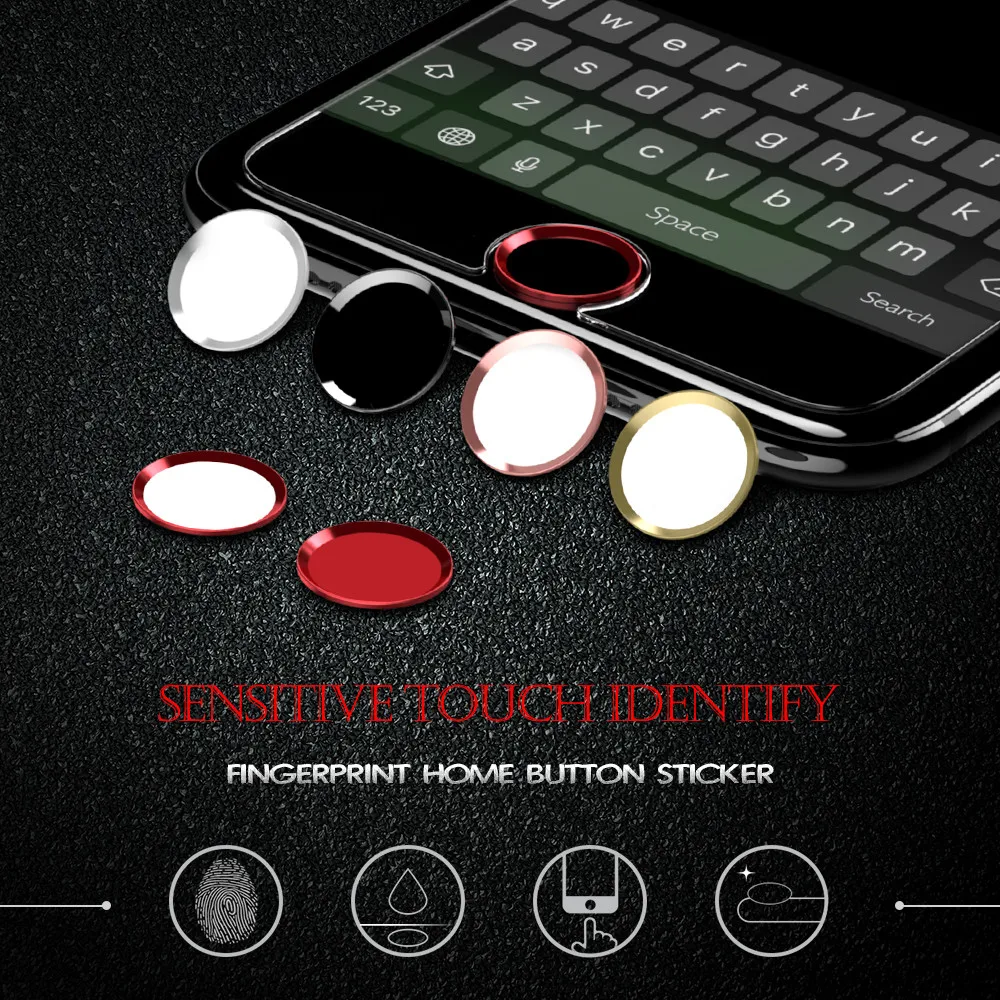 KISSCASE домашняя кнопка наклейка для iPhone X 7 8 6 6S Plus защита клавиатуры Keycap 5 5S SE
