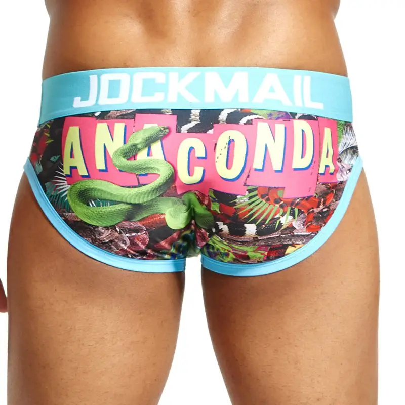 JOCKMAIL бренд низкая талия сексуальное мужское нижнее белье трусы cuecas гей пенис