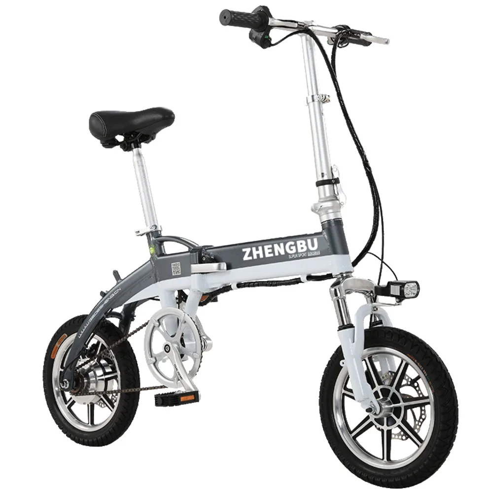 Folding electric car lithium battery 14 inch generation driving bicycle ladies mini adult small DDC10 | Спорт и развлечения