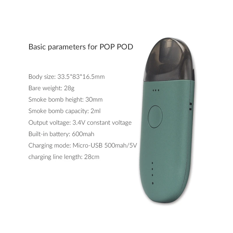 Стартовый набор с катушкой для папы Vape Pod емкость 2 мл аккумулятор 600 мАч