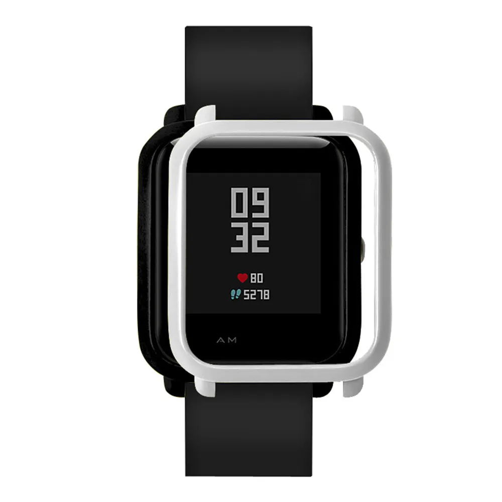 Смарт-часы защитный чехол тонкая рамка PC для Huami Amazfit Bip Youth Watch серебристый |