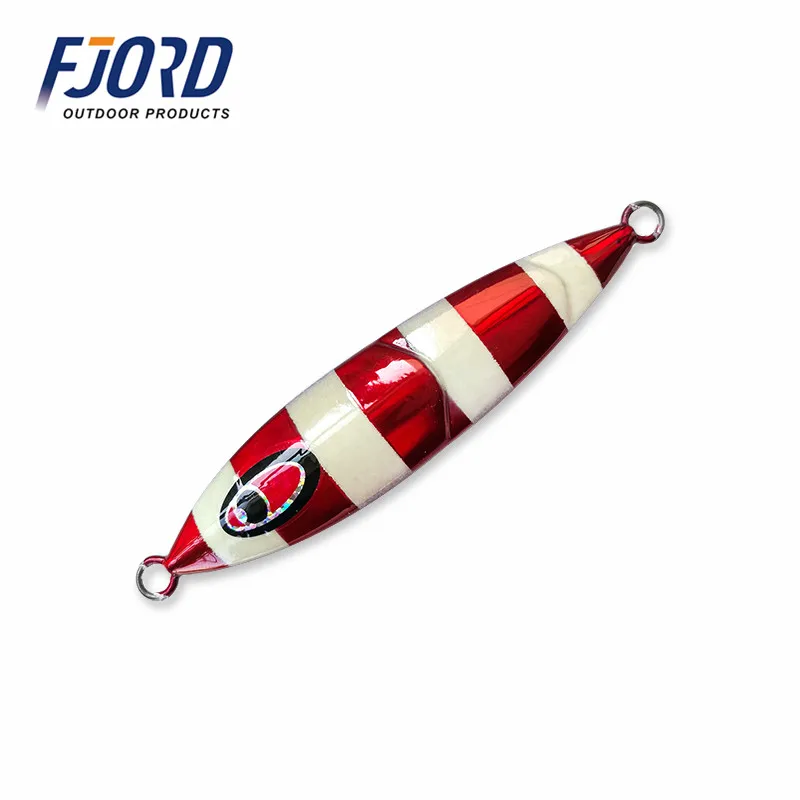 FJORD 5 шт. 80g100g120g150g200g Япония медленно тонет металлический джиг светящиеся приманки