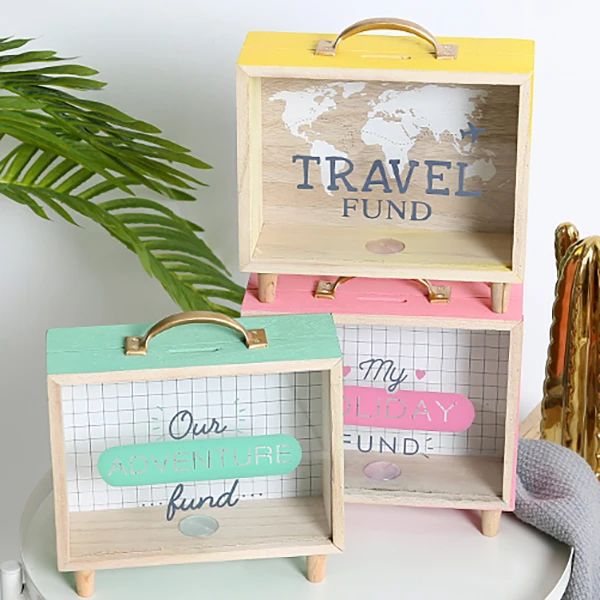 Ins креативное искусство свежего дерева банка Спальня украшение стола разные