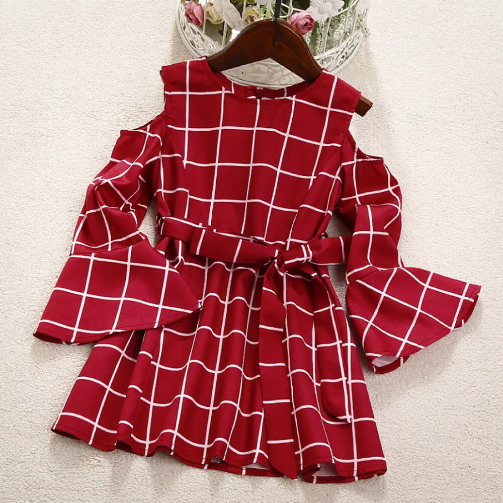 Семейное платье Pudcoco подходящие платья для мамы и дочки Короткое мини женщин