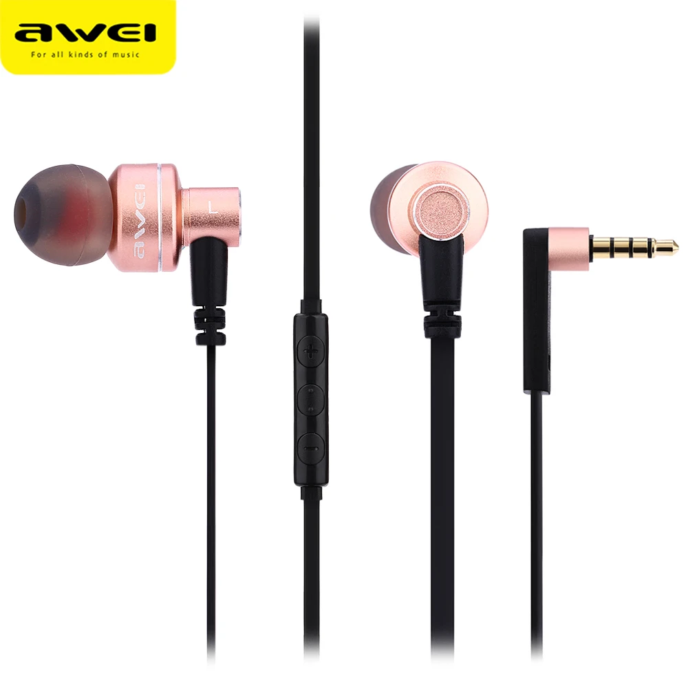 Awei ES 10TY шумоизоляция наушники-вкладыши HiFi наушники | Электроника