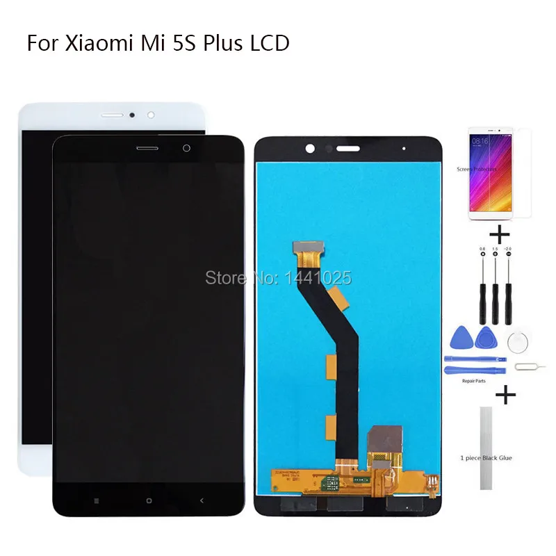 Сменный экран дисплея для Xiaomi Mi 5S Plus ЖК-сенсорный 5 7 дюйма черный белый | Мобильные