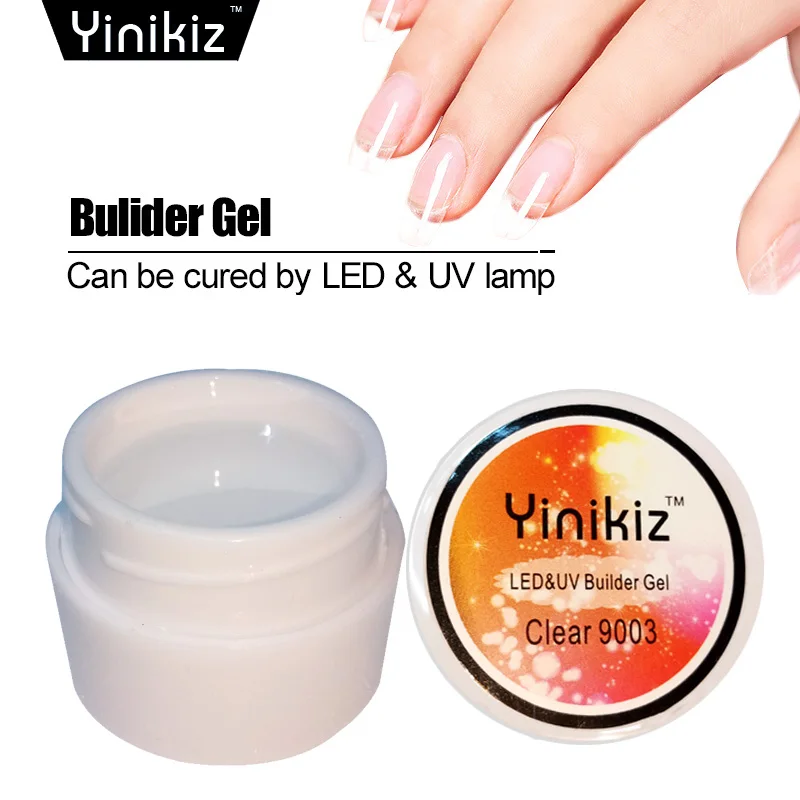 Yinikiz 1 шт. гель розовый белый прозрачный УФ Светодиодная лампа для быстрого
