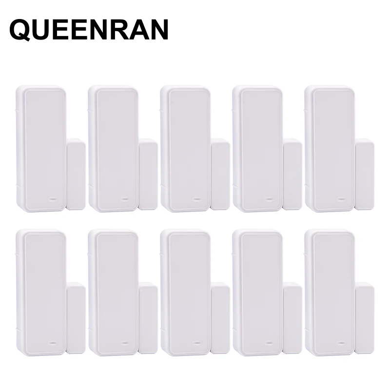 

10pcs Door Close Open Switch Detector Wireless 433MHz Door Window Contact Magnetic Sensor for Alarm System G90B G90E S2G G19