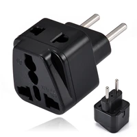 1pc 250v10a ukuseuau to eu portable travel power adapter dual use socket black transform plug socket adapter