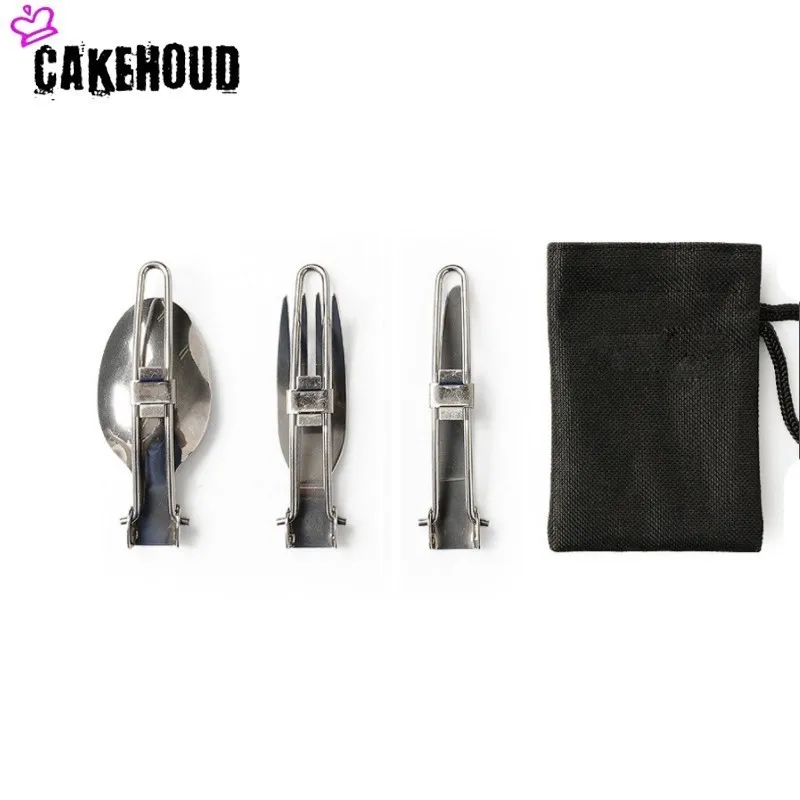 CAKEHOUD комплект переносной посуды 3 комплекта столовых приборов из нержавеющей