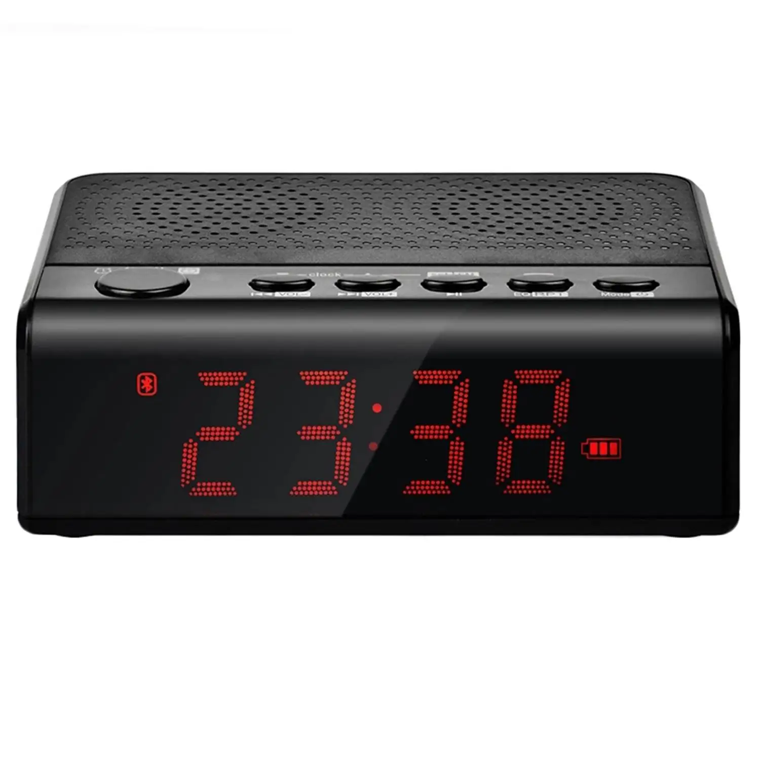Портативный беспроводной Будильник Bluetooth аудио FM радио Поддержка колонок tf