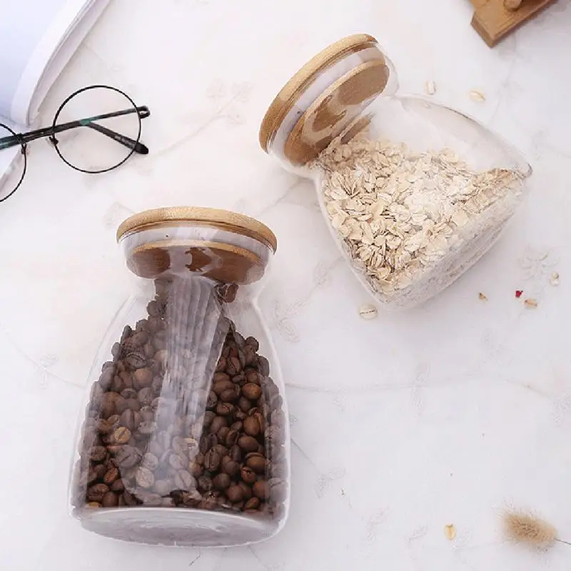Креативные зерна кухонные бутылки для хранения прозрачного стекла специи сахар