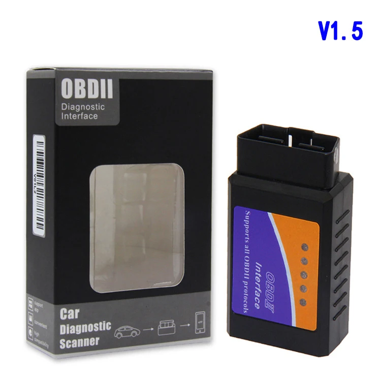 Elm327 Bluetooth V1.5 Obd2 автомобильный сканер Obdii диагностический инструмент| |